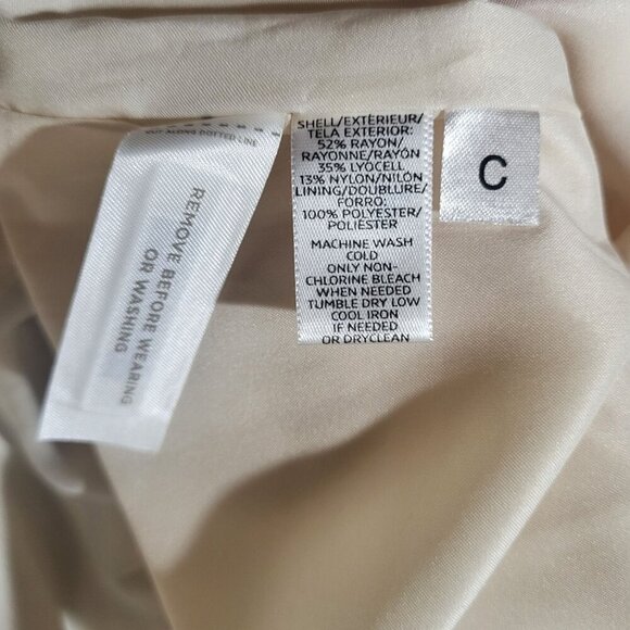 Ann Taylor Loft Petite 6P Striped A-Line Skirt Multi Tincell Blend 18 in New - Picture 4 of 10